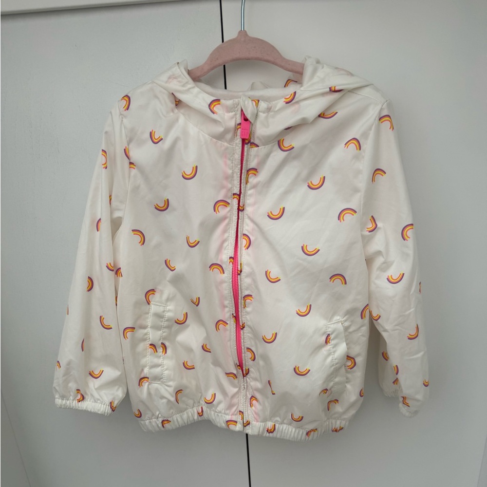 Baby Gap Girls Rainbow Rain Jacket 2T or 3T